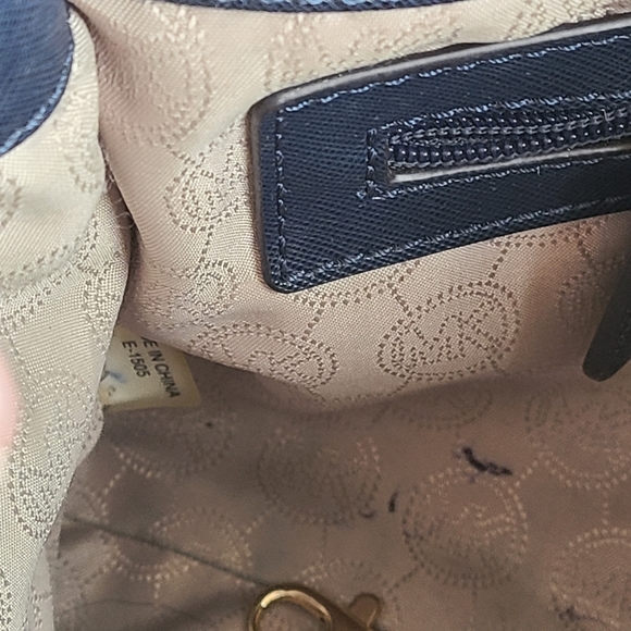 Michael Michael Kors Women's Hamilton Saffiano Leather Medium Satchel, Navy - Picture 7 of 14